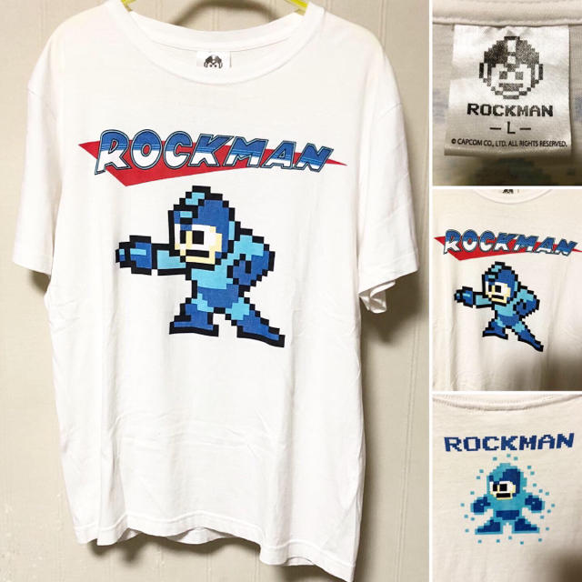 CAPCOM(カプコン)の完売品❗️ロックマン Tシャツ ファミコン レトロ カプコン メンズのトップス(Tシャツ/カットソー(半袖/袖なし))の商品写真