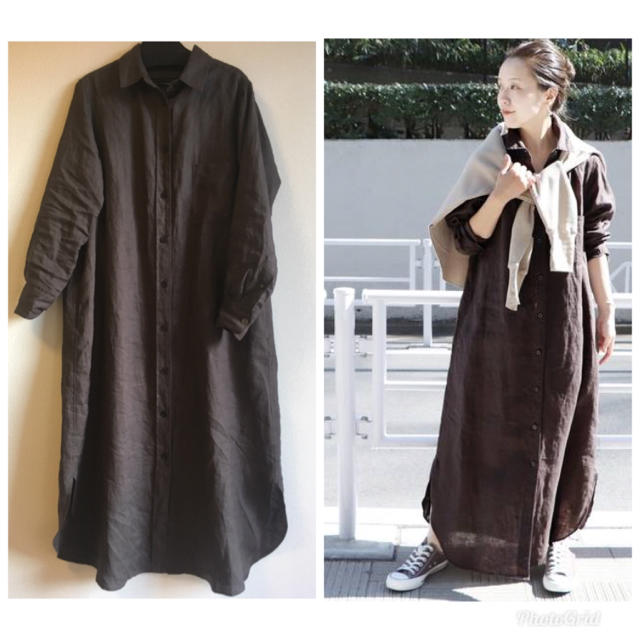 2019SS Plage Linen シャツワンピース リネン