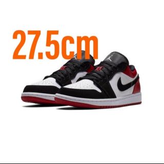 ナイキ(NIKE)のAIR JORDAN 1 low BLACK TOE 27.5cm(スニーカー)