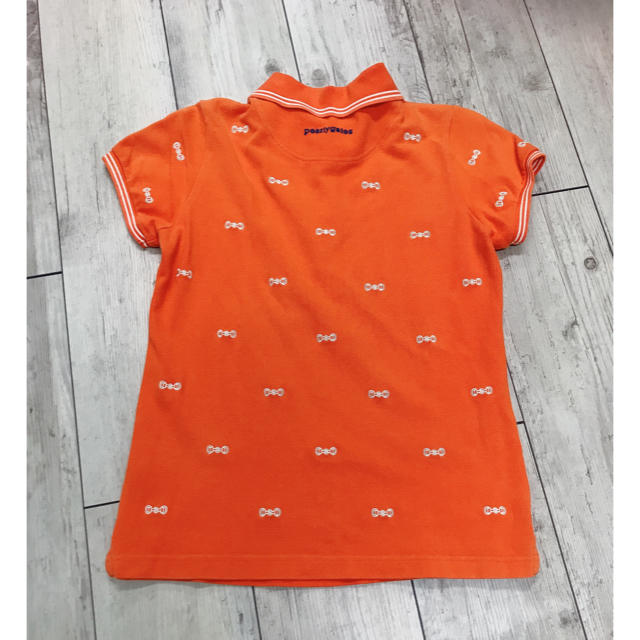 パーリーゲイツ  ゴルフ ポロシャツ 刺繍 オレンジ サイズ０ 1