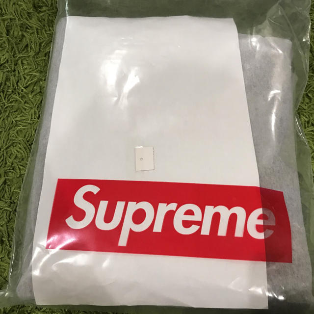 supreme swarovski box logo hooded グレー S