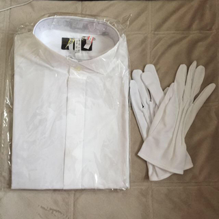 新郎用 シャツ、グローブ、チーフ(Tシャツ/カットソー(七分/長袖))