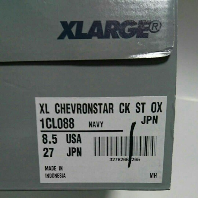 XLARGE(エクストララージ)のX-LARGE CONVERSE シェブロン スター 紺 27cm スニーカー メンズの靴/シューズ(スニーカー)の商品写真