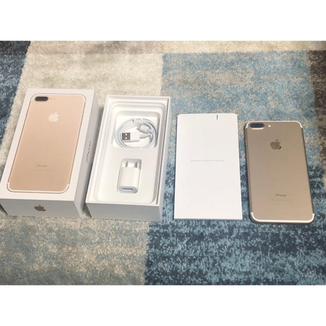 【SIMフリー済】iPhone7plus 128BG ゴールド