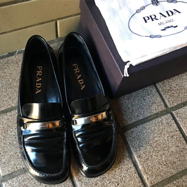 新品未使用◆PRADA◆ローファー◆38◆プラダ