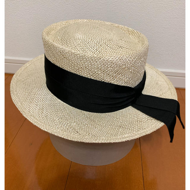 Drawer(ドゥロワー)の【新品】Chapeau d'O／シャポードオー　カンカン帽　帽子 レディースの帽子(ハット)の商品写真