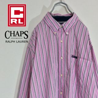 チャップス(CHAPS)の【古着女子に！ピンクストライプ】チャップス ラルフローレン BDシャツ(シャツ)