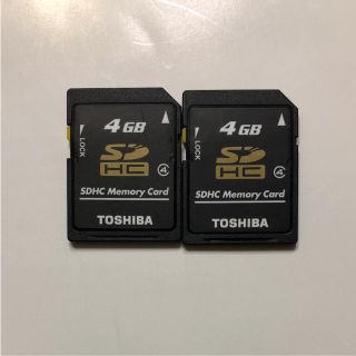 トウシバ(東芝)のTOSHIBA 東芝 SDカード 4GB 2枚(コンパクトデジタルカメラ)