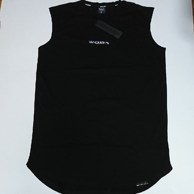 VANQUISH(ヴァンキッシュ)のSサイズ Vanquish Fitness スリーブレス T SHIRT 黒 メンズのトップス(Tシャツ/カットソー(半袖/袖なし))の商品写真
