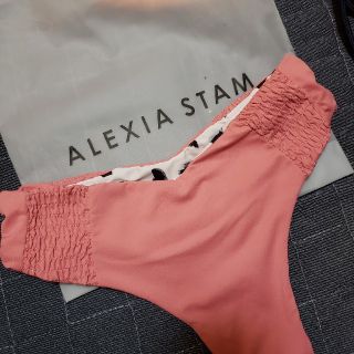 アリシアスタン(ALEXIA STAM)の値下げ！ ALEXIA STAM アリシアスタン 水着 ビキニ ボトムス ピンク(水着)