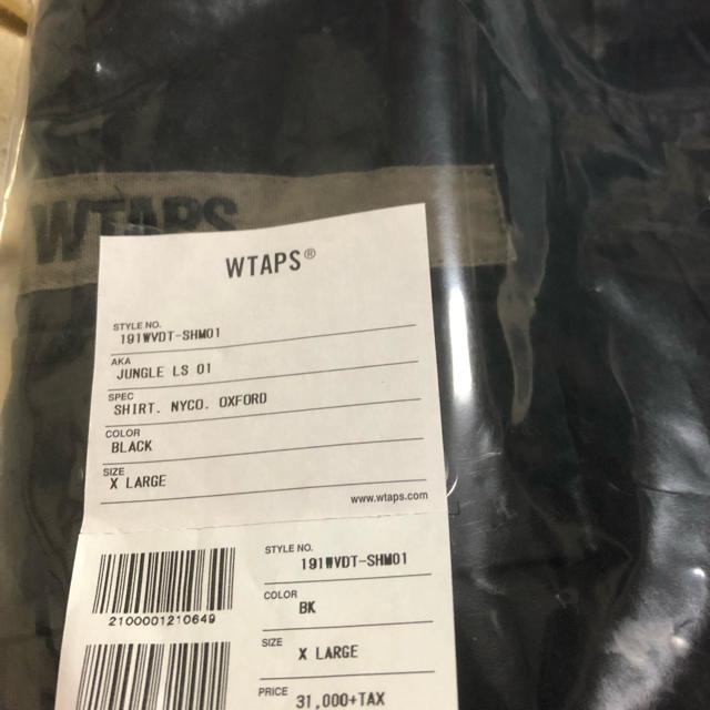 W)taps(ダブルタップス)の未開封 04 WTAPS JUNGLE LS black XL 19SS メンズのジャケット/アウター(ミリタリージャケット)の商品写真