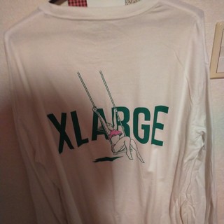 エクストララージ(XLARGE)のXLARGEロンTホワイト(Tシャツ/カットソー(七分/長袖))