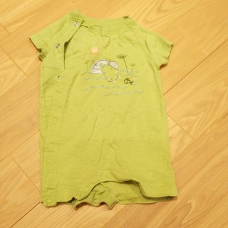 ベビーギャップ(babyGAP)のbabyGap  カバーオール  半袖  60サイズ  グリーン(カバーオール)