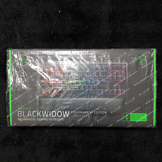 LAZER(レイザー)のRazer Blackwidow TE Chroma V2 緑軸 スマホ/家電/カメラのPC/タブレット(PC周辺機器)の商品写真