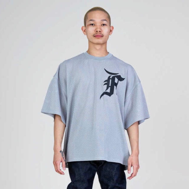 fear of god mesh Tシャツ グレー XL