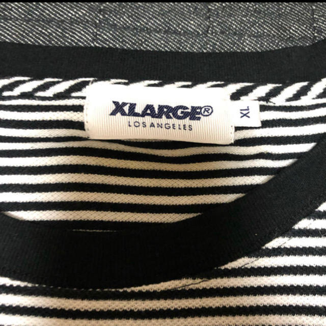 XLARGE(エクストララージ)のXL LARGE BORDER TEE メンズのトップス(Tシャツ/カットソー(半袖/袖なし))の商品写真