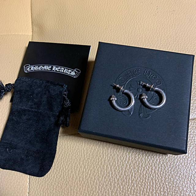 Chrome Hearts(クロムハーツ)の売り切り価格！CHROME HEARTS クロムハーツ フーププレーン ピアス メンズのアクセサリー(ピアス(両耳用))の商品写真