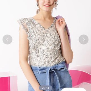 ジルスチュアート(JILLSTUART)のパティレースブラウス(シャツ/ブラウス(半袖/袖なし))