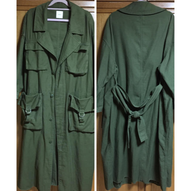 Ameri VINTAGE ARMY POCKET LONG COAT