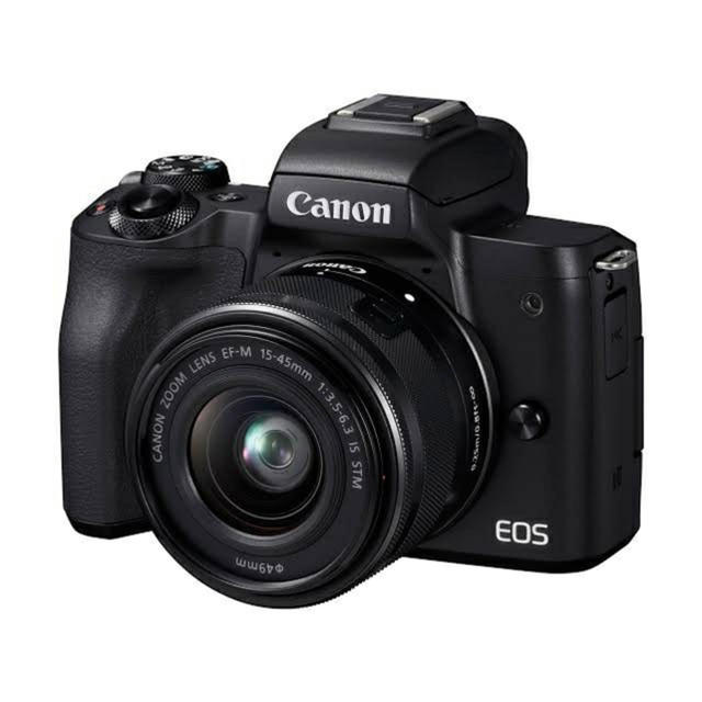 【2022春夏新色】 - Canon 新品 ブラック レンズセット M Kiss EOS Canon ミラーレス一眼