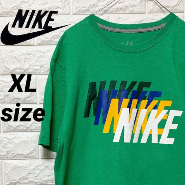 NIKE(ナイキ)のレア !! NIKE ナイキ 4連 ロゴ Tシャツ マルチカラー メンズのトップス(Tシャツ/カットソー(半袖/袖なし))の商品写真