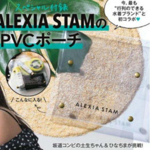 ALEXIA STAM(アリシアスタン)のJJ 2018年8月号付録 ALEXIA STAM アリシアスタン PVCポーチ レディースのファッション小物(ポーチ)の商品写真