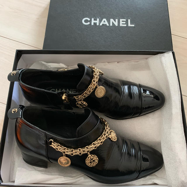 おトク】 - CHANEL シャネル 36.5 ショートブーツ ブーティ