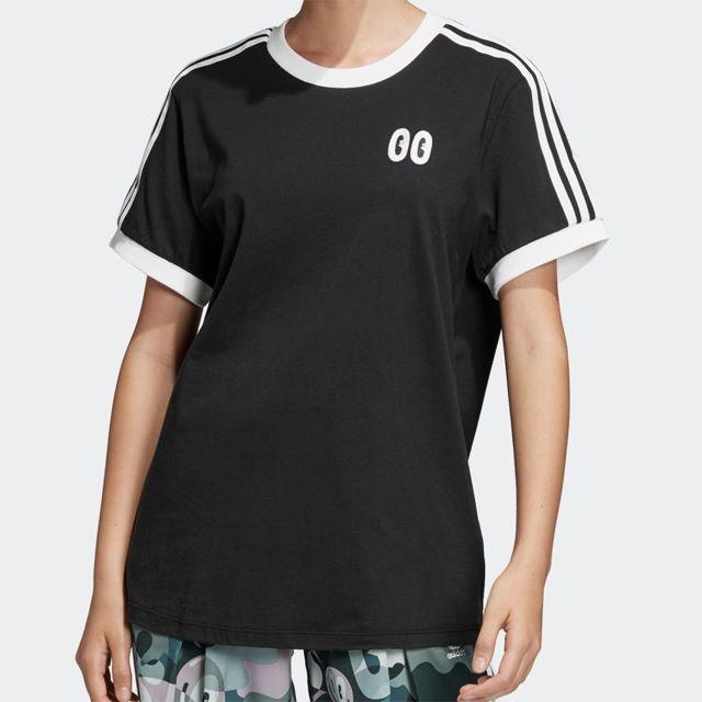 adidas(アディダス)のS【新品/即発送OK】adidas オリジナルス レディース Tシャツ ハティ黒 レディースのトップス(Tシャツ(半袖/袖なし))の商品写真