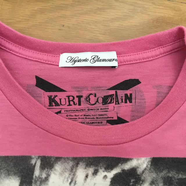 HYSTERIC GLAMOUR(ヒステリックグラマー)のHYSTERIC GLAMOUR KURT COBAIN Ｔシャツ レディースのトップス(Tシャツ(半袖/袖なし))の商品写真