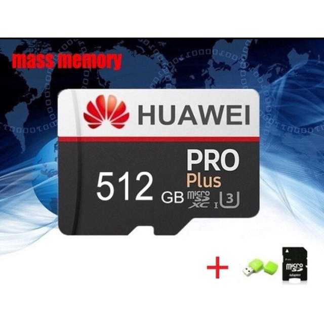 【送料無料】HUAWEI 512GB microSDカードアダプターUSBカード スマホ/家電/カメラのPC/タブレット(PC周辺機器)の商品写真