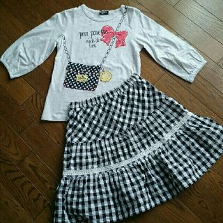 ポンポネット(pom ponette)のポンポネット 七分袖Tシャツ&スカート pom ponette(その他)