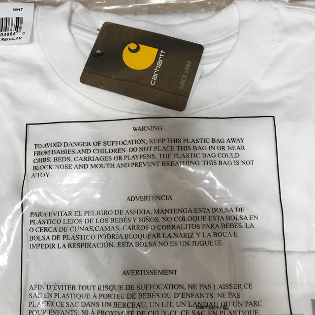 carhartt(カーハート)のカーハート Tシャツ 白 M メンズのトップス(Tシャツ/カットソー(半袖/袖なし))の商品写真
