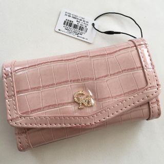 セシルマクビー(CECIL McBEE)の新品 セシルマクビー クロコ型 キーケース ベビーピンク(キーケース)