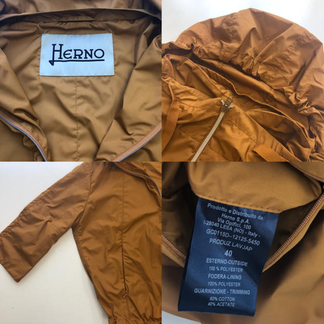 HERNO(ヘルノ)のHERNO ショート フード ブルゾン レディースのジャケット/アウター(ブルゾン)の商品写真