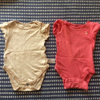 ムジルシリョウヒン(MUJI (無印良品))の70サイズ肌着2枚組 無印良品 baby  GAP(肌着/下着)