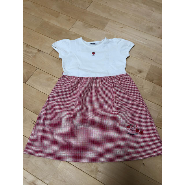 familiar(ファミリア)の【美品】ファミリア  ワンピース 110 キッズ/ベビー/マタニティのキッズ服女の子用(90cm~)(ワンピース)の商品写真