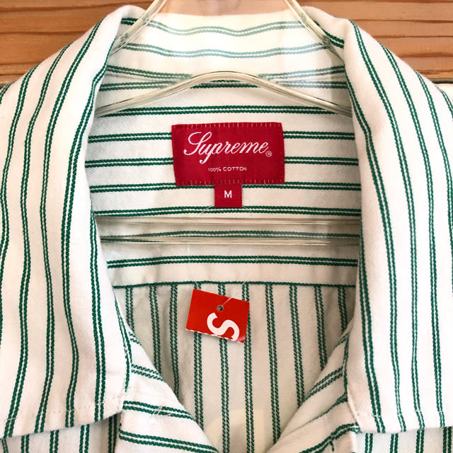 supreme  stripe denim s/s shirt 2