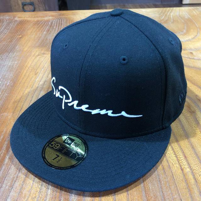 supreme classic script new era cap