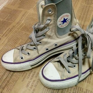 コンバース(CONVERSE)のコンバース♡グレーハイカットスニーカー(スニーカー)