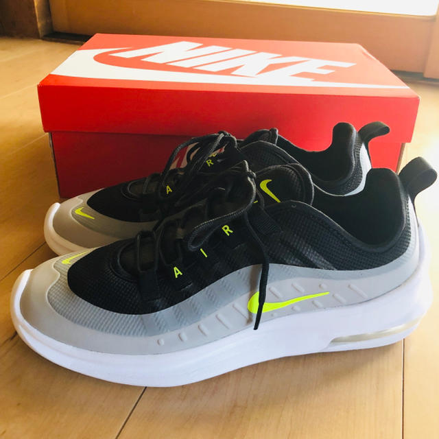 NIKE - ナイキ エア マックス AXIS 25cm グレー×イエロー の通販 by