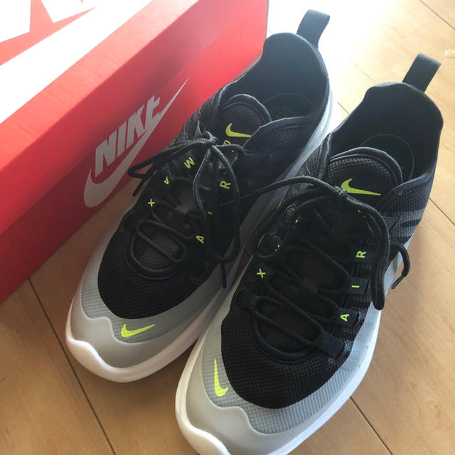 NIKE - ナイキ エア マックス AXIS 25cm グレー×イエロー の通販 by