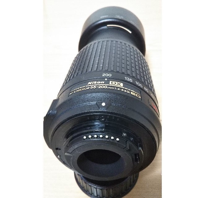 Nikon(ニコン)の極上品Nikon DX VR55-200mm f/4-5.6G  1F-ED スマホ/家電/カメラのカメラ(レンズ(ズーム))の商品写真