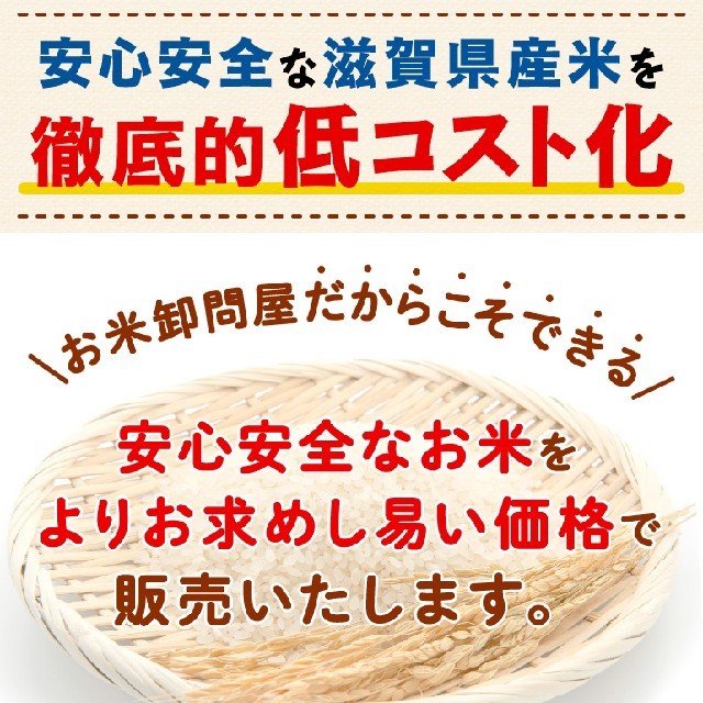 無洗米！送料無料！安心安全滋賀近江米２０ｋｇ！30ブレンド米 バランス重視  食品/飲料/酒の食品(米/穀物)の商品写真