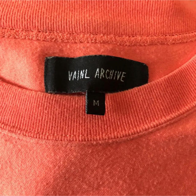 VAINL ARCHIVE ヴァイナルアーカイブ スウェット オレンジ メンズのトップス(スウェット)の商品写真