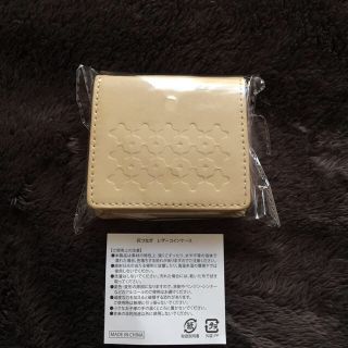 花柄ベージュ※レザーコインケース☆新品(コインケース)