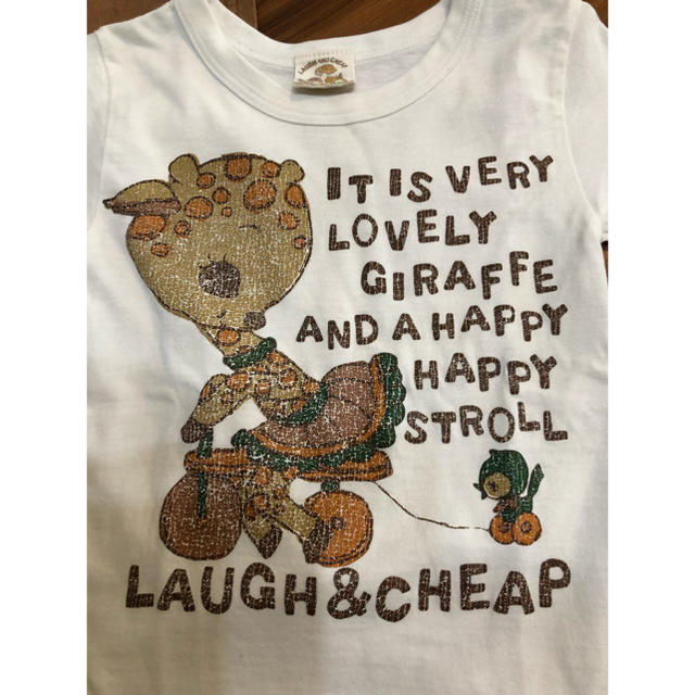 LAUGH & CHEAP(ラフアンドチープ)のラフ＆チープ✳︎2枚セット キッズ/ベビー/マタニティのキッズ服女の子用(90cm~)(Tシャツ/カットソー)の商品写真