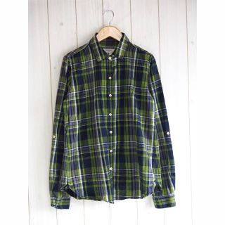 トロヴァータ(TROVATA)のTROVATA×green label マドラスチェック ピンタックシャツ(シャツ/ブラウス(長袖/七分))