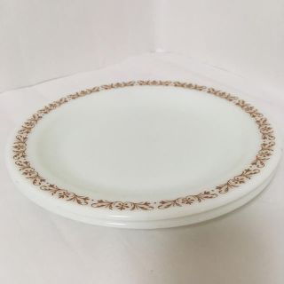 パイレックス(Pyrex)のオールドパイレックス カッパーフィリグリー  ディナープレート  2枚セット (食器)