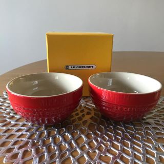 ルクルーゼ(LE CREUSET)の【新品未使用】ル・クルーゼ ライスボール2個セット(食器)