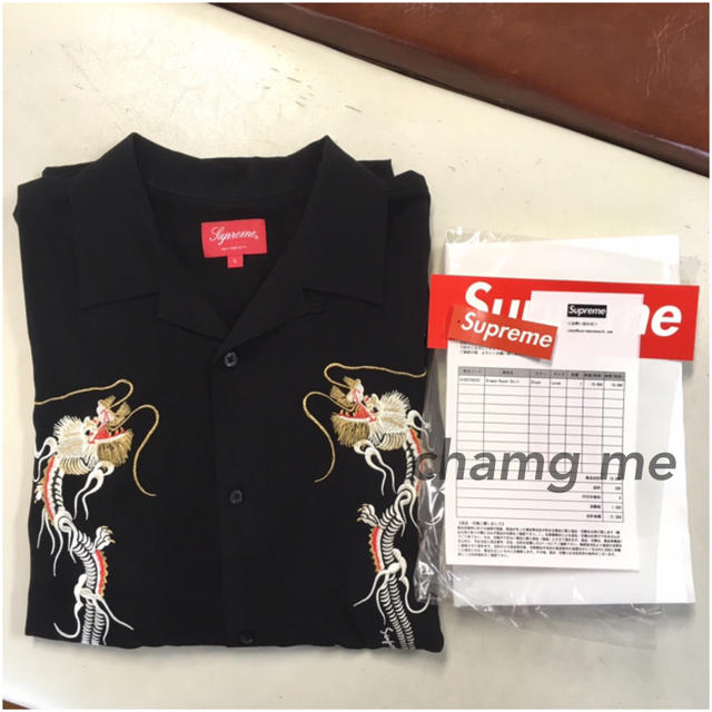 supreme Dragon Rayon Shirt black